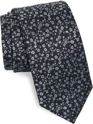 Tommy Hilfiger Amora Floral Tie in Black at Nordstrom Rack