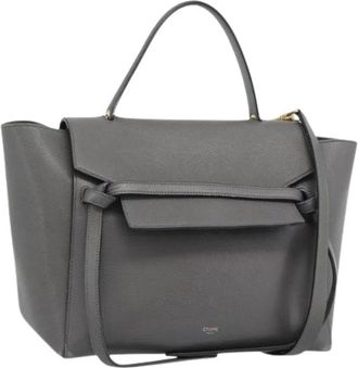 Celine Pre-owned Vintage Hand Bag - Dames - Vintage Handtas - Grijs - ONE Size - Leer - Vintage