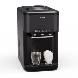 Klarstein Klarstein M&aacute;quina De Cubitos Acuosa 3 En 1: Cubitos De Hielo, Dispensador De Agua: Caliente Y Fr&iacute;a 20 Kg/24h