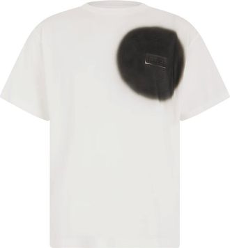 Maison Margiela T-shirt con stampa spray - - Tops - Uomo - Bianco - L
