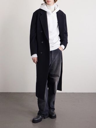 Jacquemus Logo-Appliqu&eacute;d Cotton-Jersey Hoodie