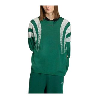 adidas Santiago Loose Fully Fashion Knit Jersey - male - Adidas - Long Sleeve Training Tops - Green - XL - Sport