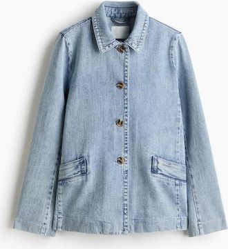 H&M Denim Jacket in Light Denim Blue at Nordstrom, Size Xx-Large