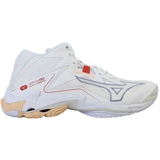 Mizuno Wave Lightning Z8 Mid Womens White Volleyball Shoes - Size UK 10.5
