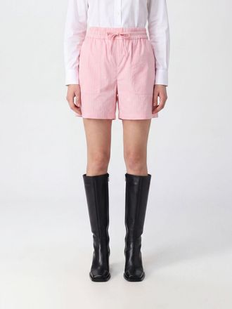 Burberry Shorts a vita alta in cotone a righe con coulisse in vita