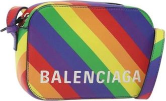 Balenciaga Pre-owned Leather balenciaga-bags - Dames - Vintage Schoudertas - Veelkleurig - ONE Size - Leer - Vintage