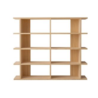Naan Furniture Librer&iacute;a de pino macizo sin barnizar 2x4