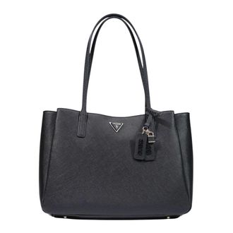 Guess Bramina Small Satchel - female - Guess - Shopping Bags - Black - ONE SIZE - Bags
