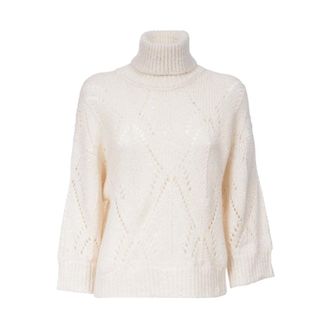 PESERICO Mujer, Jerseys, Blanco, Talla: M