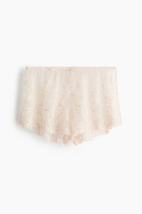 H&M Spitzenslip Shortie - Beige
