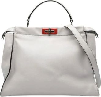 Fendi Pre-owned Handbags, female, Gray, Size: ONE SIZE Pre-owned Vintage Handbag