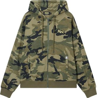 Mini Cream Sweater met camouflageprint - Groen