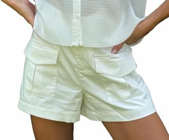 endless rose High-Waist With Pockets Shorts In White