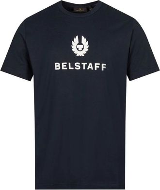 Belstaff T-shirts - Heren - T-shirts - Blauw - M - Katoen - Tops