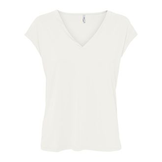 Only T-shirt met korte mouwen en V-hals