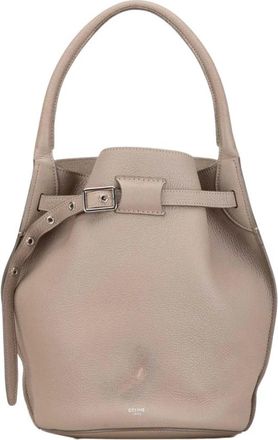 Celine Pre-owned The Leather Big Bag Bucket - Dames - Vintage Tas - Beige - ONE Size - Leer - Vintage