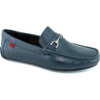 Marc Joseph New York Paramount Bit Loafer in Navy Grainy Leather at Nordstrom Rack, Size 8