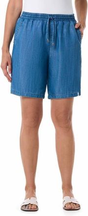 Coolibar Enclave Chambray Shorts, UPF 50+ Sun Protection in Light Indigo Chambray at Nordstrom, Size X-Small