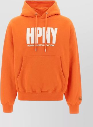Heron Preston hood cotton sweatshirt kangaroo pocket