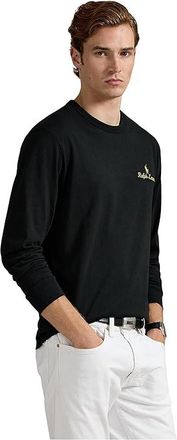 Polo Ralph Lauren Standard Fit Logo Jersey T-shirt Mens T Shirt Polo Black : 2XL, Cotton