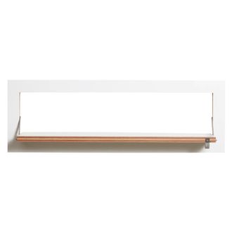 Ambivalenz Fl&auml;pps Regal, 1 Regalboden, 80 x 27 cm, weiss