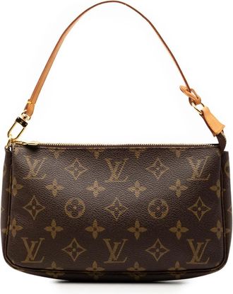 Louis Vuitton Borsa a spalla Pochette con monogramma 2002 - Marrone