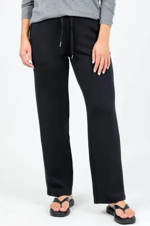 Elliott Lauren Comfort Zone Straight Leg Easy Pants In Black