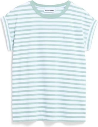 Armedangels Idaara Stripes T-Shirt f&uuml;r Damen | grau/wei&szlig;