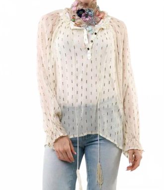 Aratta Maven Chiffon Blouse With Cami In Ivory