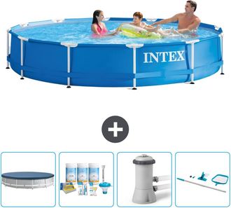 Intex Piscina Con Estructura Redonda - 366x76 Cm - 7-piezas Scb7