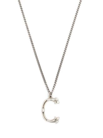 Emanuele Bicocchi Collana Alphabet con pendente C in argento sterling