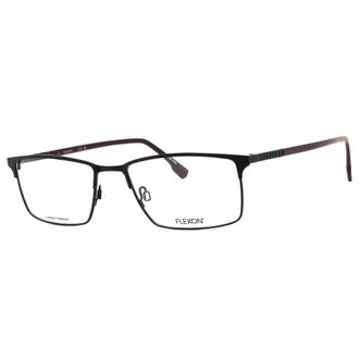 Flexon Mens Black Rectangular Eyeglass Frames FLEXONE1129