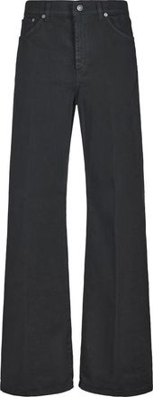Dondup Wide Jeans, female, Black, W27, Stylish Trousers for Men