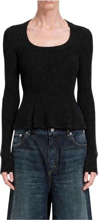 Alaia Dames, Tops, Zwart, Maat: XS Viscose