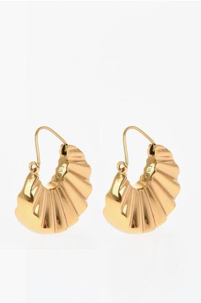 Patou Brass Earrings with Hoop Design size Unica