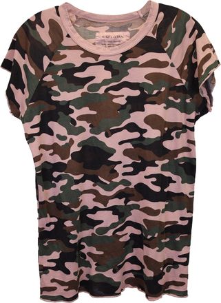 Nili Lotan Nili Lotan Camouflage T-Shirt in Multicolor Cotton