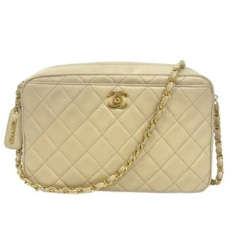 Chanel Pre-owned Vintage Schoudertas - Dames - Pre-owned - Beige - Maat: ONE Size Leer