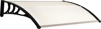 OEM Marquesina Exterior Para Puerta Y Ventana 75x100 Cm Contra Sol Y Lluvia Con Soporte De Aleaci&oacute;n De Aluminio Transparente