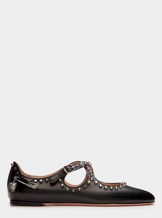 Bally rina Flat in Calf Leather in Black at Nordstrom, Size 39
