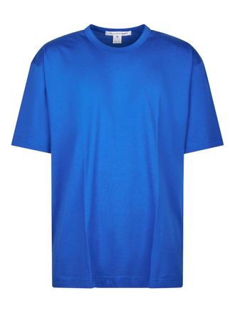 Comme Des Gar&ccedil;ons panelled T-shirt - men - Cotton - M - Blue