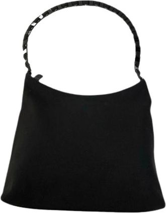 Ferragamo Pre-owned Shoulder Bags, female, Black, Size: ONE SIZE Pre-owned Fabric Shoulder Bag