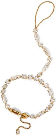 Nadri Beatrix Cubic Zirconia Hand Chain Bracelet in Gold at Nordstrom