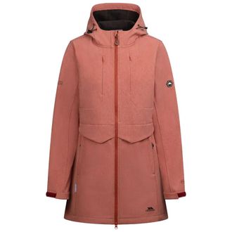 Trespass Womens/Ladies Aylmer Soft Shell Jacket (Burnt Sienna Marl) - Orange - Size Small