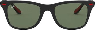 Ray-Ban Ferrari Scuderia Zonnebril Liteforce Wayfarer Stijl - unisex - Zonnebrillen - Zwart - 52 MM - Accessoires