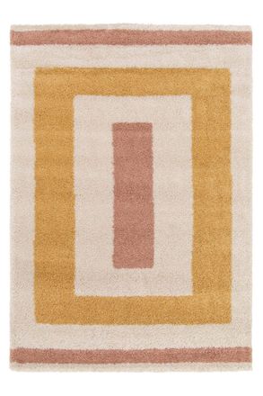 AFK Living Alfombra infantil gruesa y c&oacute;moda amarillo 80 x 150 cm