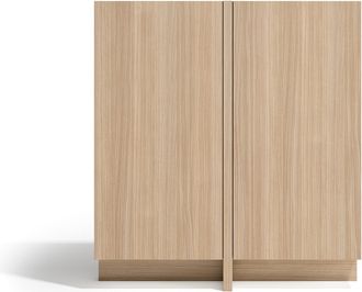 HERDASA Herdasa, Aparador Soho Con 2 Puertas, En Melamina, 94x87x27cm, En Nogal Claro