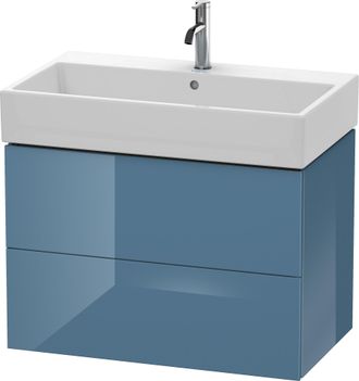 Duravit Mueble Bajo Encimera Duravit L-cube, De Pared, 2 Cajones, 78,4 X 45,9 Cm, Para Vero Air 235080, Color: Laca De Alto Brillo Stone Blue - Lc627704747