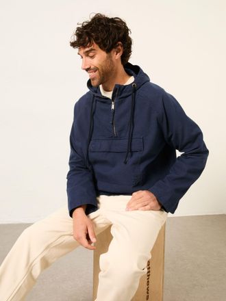 Fat Face FatFace Indigo Blue Canvas Overhead Smock Jacket