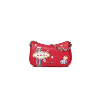 Michael Kors Cross Body Bags, female, Red, Size: ONE SIZE Carmela Medium Embellished Convertible Crossbody Bag