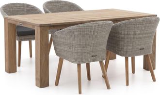 Intenso Furniture Intenso Tropea/ROUGH-X 180cm dining tuinset 5-delig